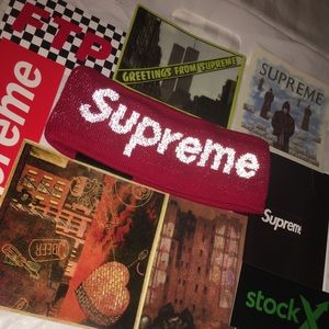 COPY - Supreme New Era 3M Reflective Logo Headband